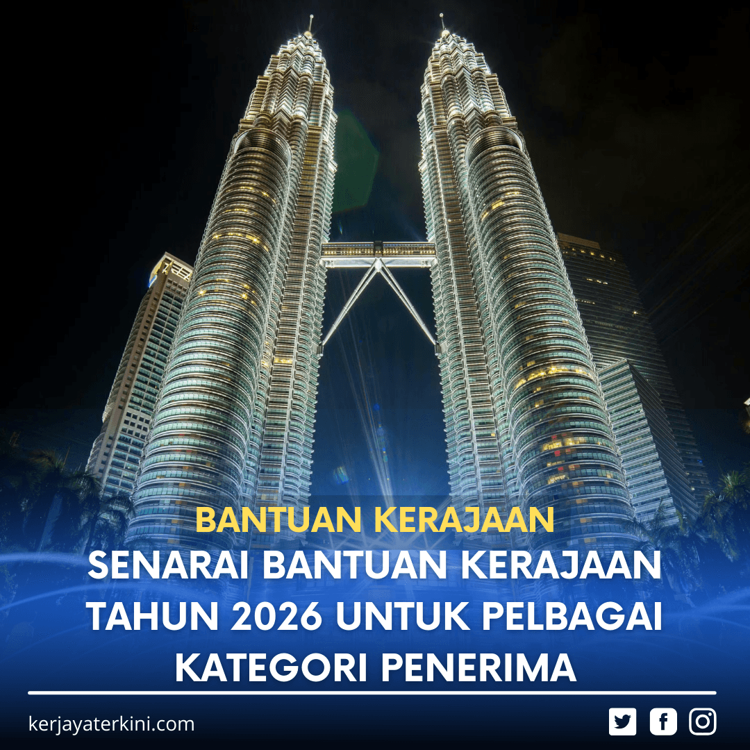 Poster tentang Senarai Bantuan Kerajaan Malaysia