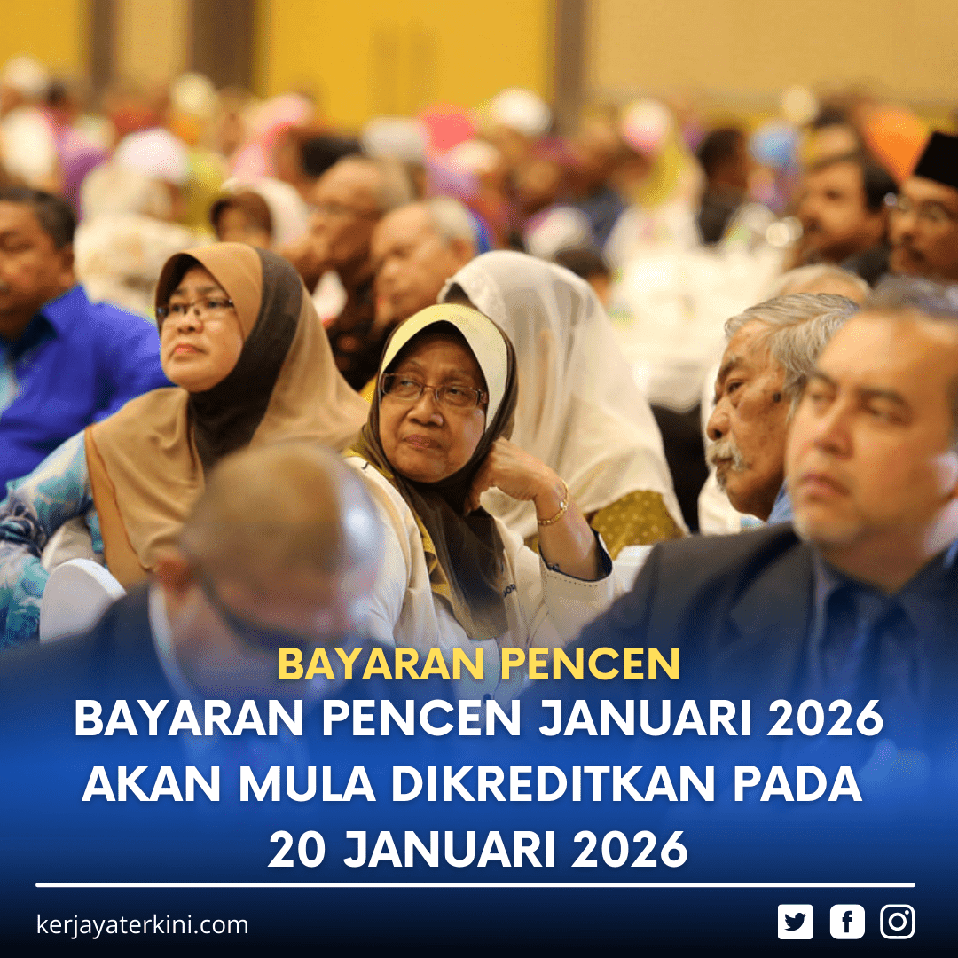 Infografik Bayaran Pencen Januari 2026