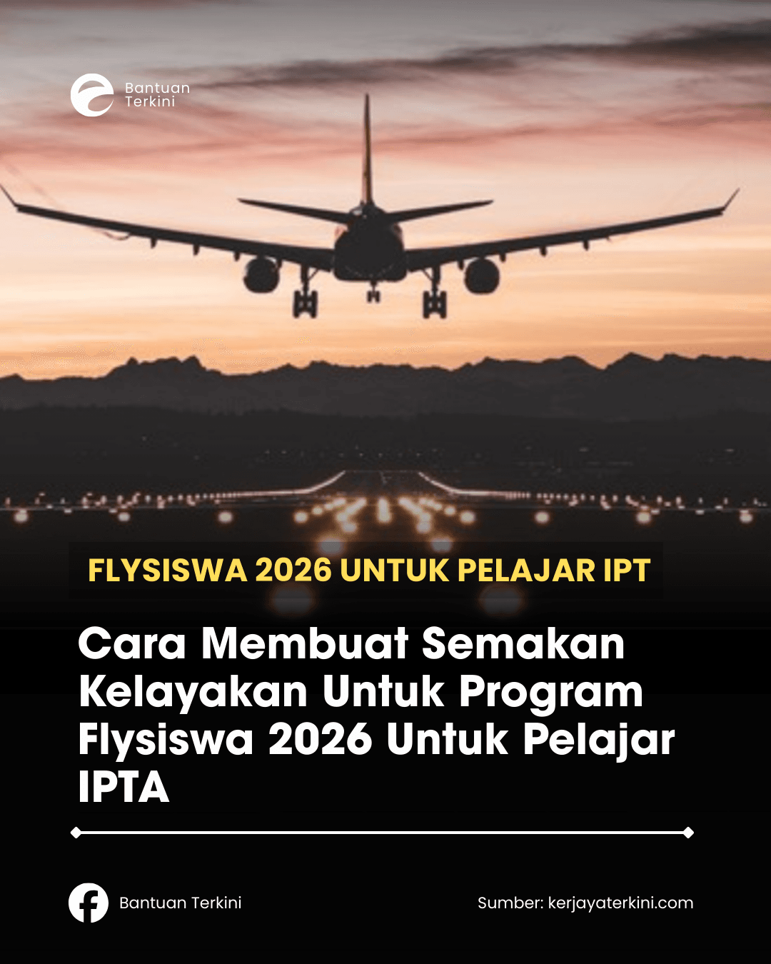 Infografik Flysiswa 2026 Untuk Pelajar IPT
