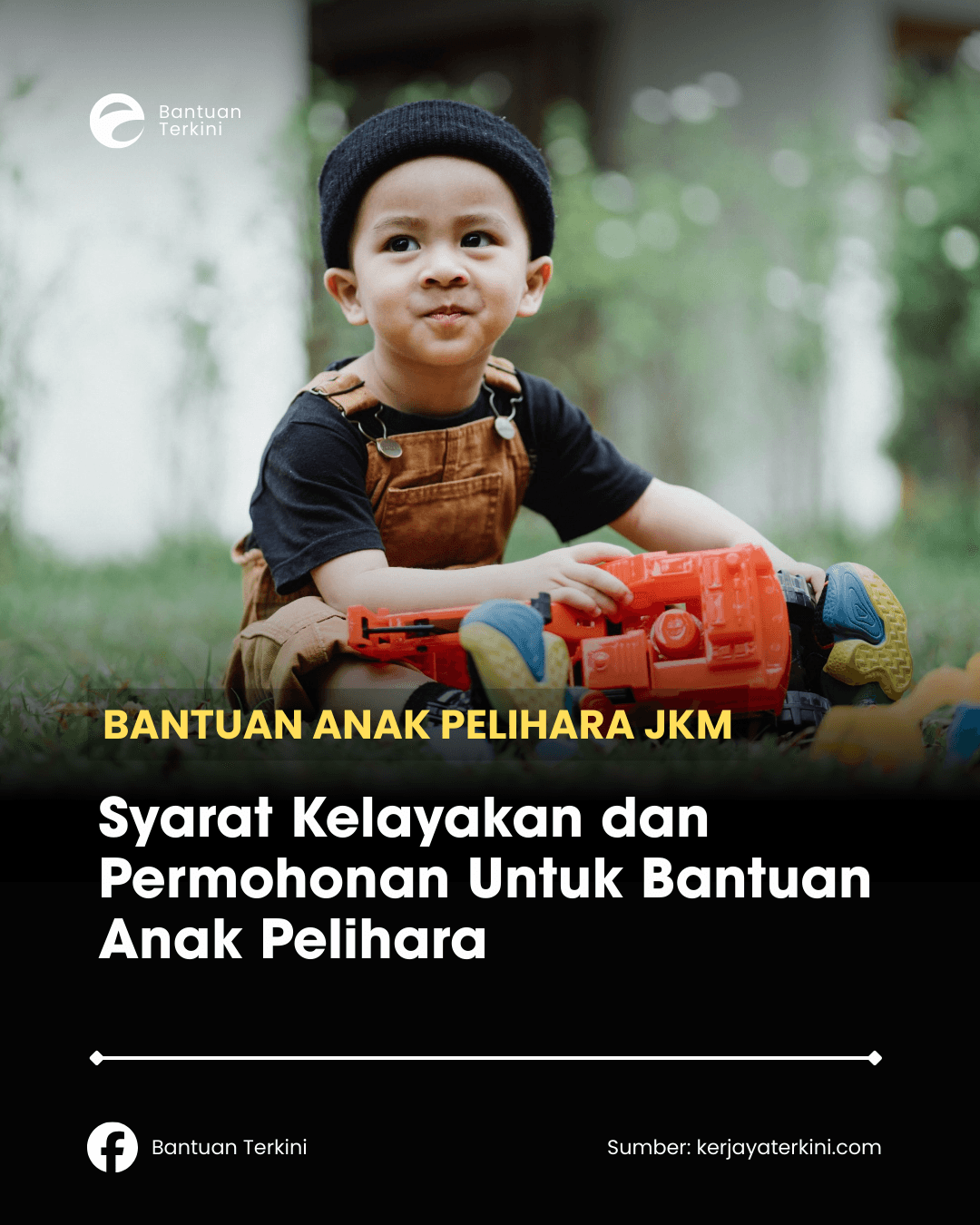 Infografik Bantuan Anak Pelihara Anjuran JKM
